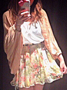 「LIPSERVICE（リップサービス）のアイテム（チュニック）」を使った、ちゃんはる♡さん（レディース・145cm）の春コーディネート