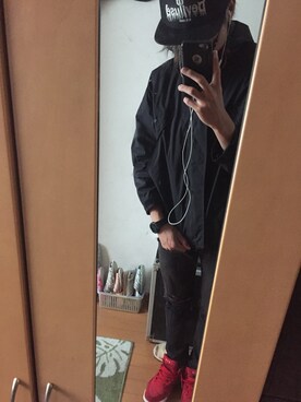 「Deviluse（Deviluse）のアイテム（キャップ）」を使った、$HXNさん（メンズ・180cm）の秋コーディネート