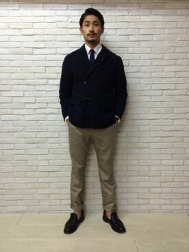 岩井一真さん（メンズ・170cm）の秋コーディネート