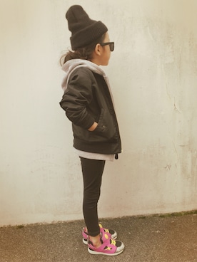 micooさん（キッズ・110cm）の冬コーディネート