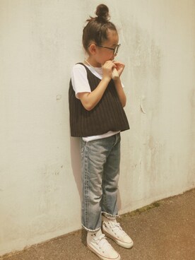 micooさん（キッズ・120cm）の夏コーディネート