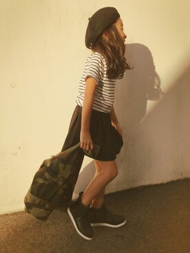 「HAKKA（ハッカ）のアイテム」を使った、micooさん（キッズ・120cm）の夏コーディネート