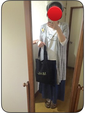 「niko and...（ニコアンド）のアイテム（ハンチング/ベレー帽、グレー系）」を使った、リンリンさん（レディース）の秋コーディネート
