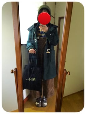 「URBAN RESEARCH（アーバンリサーチ）のアイテム（ダッフルコート）」を使った、リンリンさん（レディース・165cm）の秋コーディネート
