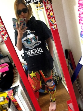 「Keith Haring（キース・ヘリング）のアイテム（その他）」を使った、Fee Feeさん（レディース・158cm）の夏コーディネート