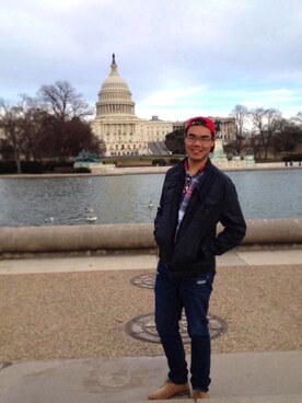 「Washington, D.C.」｜Ken さん（メンズ・185cm）の秋コーディネート