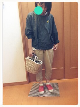 「レースタンク」｜よーこさん（レディース・154cm）の夏コーディネート