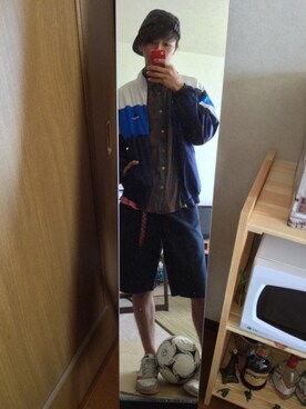 「ジャパンブルー」｜「アイテム（その他）」を使った、kumaさん（メンズ・173cm）の夏コーディネート