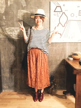 「アイテム（ブーティ）」を使った、mio-on-haco!さん（レディース・155cm・20代）の秋コーディネート