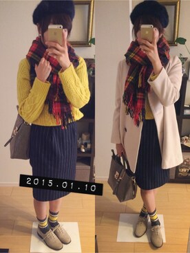 yukinchoさん（レディース・160cm）の冬コーディネート