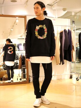 「Soulland（ソウランド）のアイテム」を使った、downeyさん（メンズ・180cm）の冬コーディネート