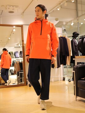 「ECOALF（エコアルフ）のアイテム」を使った、downeyさん（メンズ・180cm）の春コーディネート