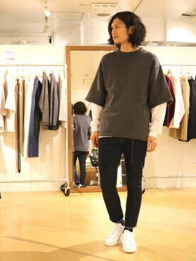 downeyさん（メンズ・180cm）の春コーディネート