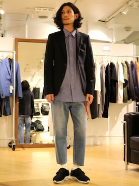 downeyさん（メンズ・180cm）の春コーディネート