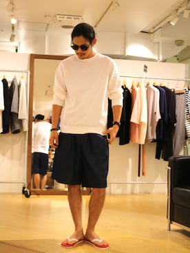 downeyさん（メンズ・180cm）の夏コーディネート