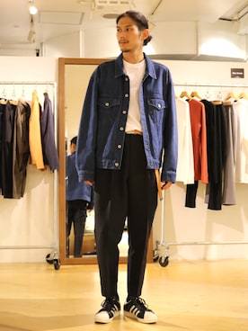 「RED KAP（レッドキャップ）のアイテム（Tシャツ/カットソー）」を使った、downeyさん（メンズ・180cm）の夏コーディネート