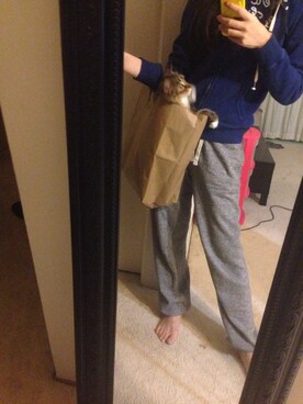 「Abercrombie&Fitch（アバークロンビーアンドフィッチ）のアイテム（スタジャン）」を使った、kristinさん（レディース・165cm）の秋コーディネート