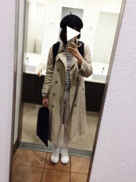 「Samansa Mos2（サマンサ モスモス）のアイテム（トレンチコート）」を使った、R 。さん（レディース・163cm）の春コーディネート