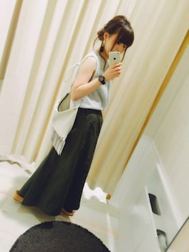 「タッセルイヤリング」｜naatuuさん（レディース・155cm）の夏コーディネート