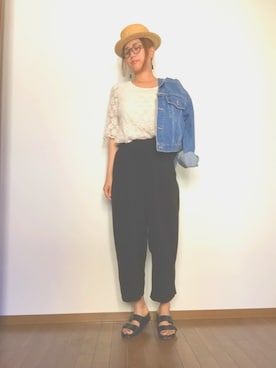 「レプシィム(LEPSIM)」｜「アイテム（デニムジャケット）」を使った、asaminさん（レディース・162cm）の春コーディネート