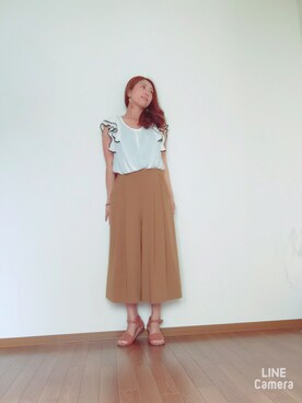 「SLOBE IENA」｜asaminさん（レディース・162cm）の夏コーディネート
