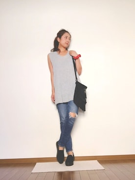 「HoneySalon by foppish（ハニーサロンバイフォピッシュ）のアイテム」を使った、asaminさん（レディース・162cm）の夏コーディネート