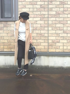 「OSKAR（オスカー）のアイテム」を使った、asaminさん（レディース・162cm）の秋コーディネート