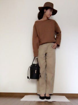 「MuseR（ミュザー）のアイテム」を使った、asaminさん（レディース・162cm）の冬コーディネート