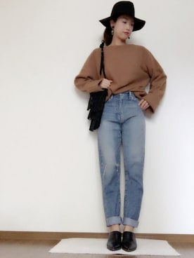 「HoneySalon by foppish（ハニーサロンバイフォピッシュ）のアイテム」を使った、asaminさん（レディース・162cm）の冬コーディネート