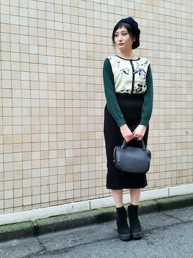 「ペンシルスカート」｜eriさん（レディース・159cm）の秋コーディネート