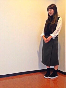 寝屋川市香里園の美容室【AnzuGlow】さん(レディース・156cm)の冬コーディネート