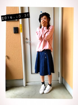 「ANOTHER BRANCH（アナザーブランチ）のアイテム（スカート）」を使った、mikkiiiinさん（レディース・161cm）の秋コーディネート