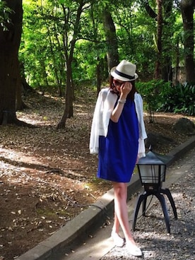 「Chez toi（シェトワ）のアイテム（ブルゾン）」を使った、Kumiさん（レディース・167cm）の夏コーディネート