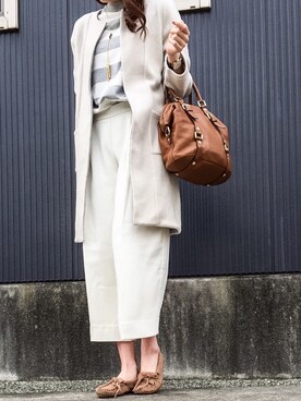 「tocco（トッコ）のアイテム（ジャケット/アウター）」を使った、Kumiさん（レディース・167cm）の春コーディネート