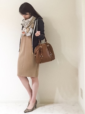 「STYLE DELI（スタイルデリ）のアイテム（ワンピース/ドレス）」を使った、Kumiさん（レディース・165cm）の春コーディネート