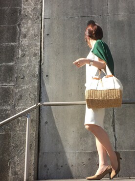 「STYLE DELI（スタイルデリ）のアイテム（ワンピース/ドレス）」を使った、Kumiさん（レディース・165cm）の夏コーディネート