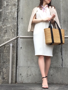 「STYLE DELI（スタイルデリ）のアイテム（ワンピース/ドレス）」を使った、Kumiさん（レディース・165cm）の夏コーディネート