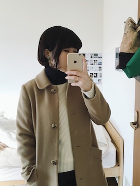 「A.P.C.（アーペーセー）のアイテム（その他アウター）」を使った、ふるたさん（レディース・152cm）の冬コーディネート