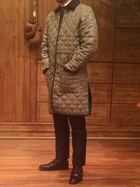 「LAVENHAM」｜「アイテム（その他アウター）」を使った、sanfranciscomarketさん（メンズ・173cm）の秋コーディネート