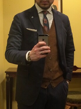「LARDINI（ラルディーニ）のアイテム（テーラードジャケット）」を使った、sanfranciscomarketさん（メンズ・175cm）の春コーディネート