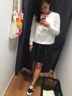 「PULL&BEAR（プルアンドベア）のアイテム（その他トップス）」を使った、11さん（レディース・159cm）の秋コーディネート