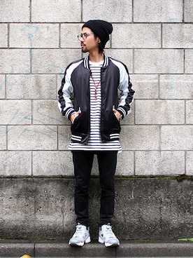 「galvanize（ガルヴァナイズ）のアイテム（トップス）」を使った、アッキーさん（メンズ・166cm）の秋コーディネート