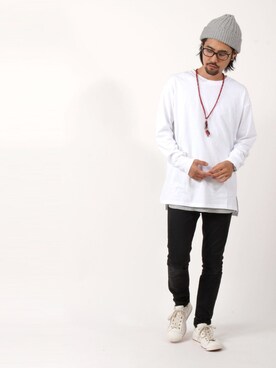 「galvanize（ガルヴァナイズ）のアイテム（トップス）」を使った、アッキーさん（メンズ・166cm）の秋コーディネート