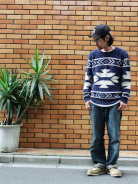 「VOLT（ヴォルト）のアイテム」を使った、アッキーさん（メンズ・166cm）の秋コーディネート