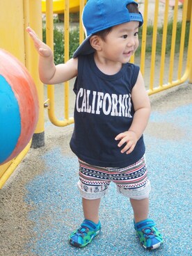 _haru_(ت)♪︎さん（キッズ・80cm）の夏コーディネート