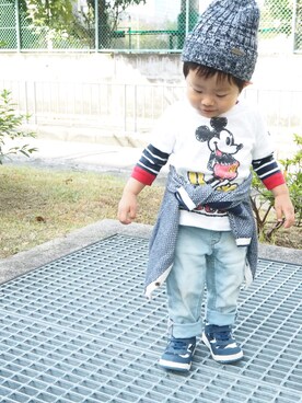 _haru_(ت)♪︎さん（キッズ・80cm）の秋コーディネート