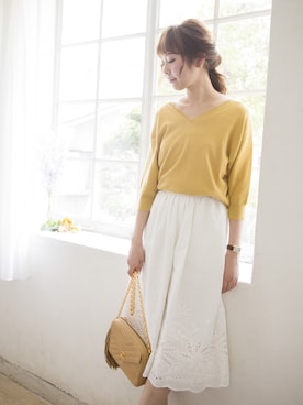 崎道 佳子さん（レディース・165cm）の春コーディネート