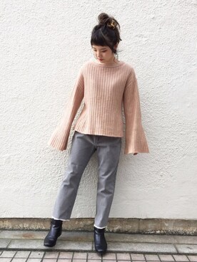 「Kastane」｜「アイテム（ブーティ）」を使った、かっすーさん（レディース・161cm）の秋コーディネート