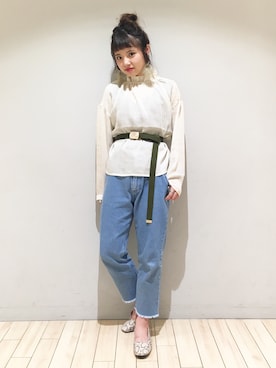 「ガチャベルト」｜かっすーさん（レディース・161cm）の秋コーディネート