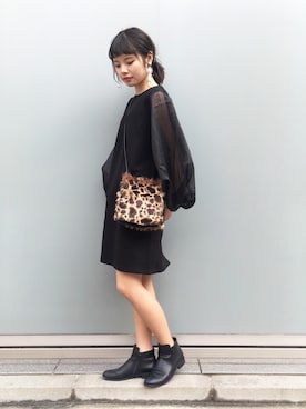 「忘年会」｜かっすーさん（レディース・161cm）の冬コーディネート